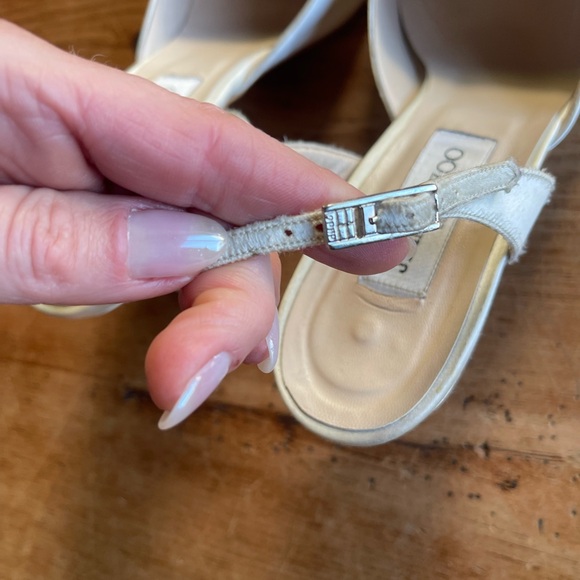 Jimmy Choo Vintage White Floral Women's Wedding Shoes - Picture 9 of 16